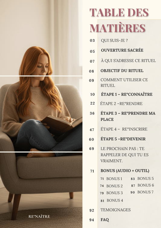 "Je rends ce qui ne m’appartient pas" - Rituel de libération des héritages familiaux - RE°NAÎTRE