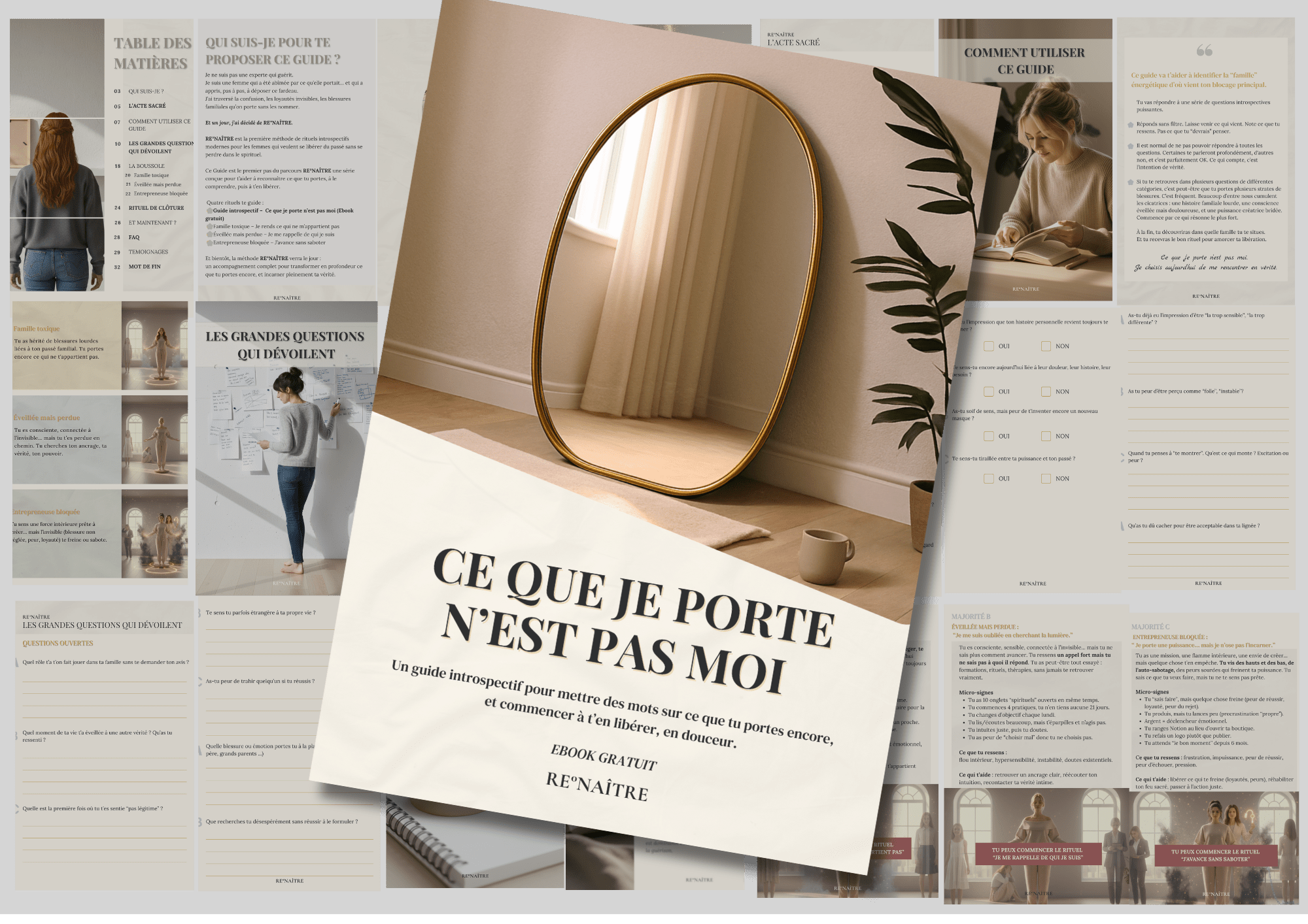 Ce que tu portes n’est pas toi. Ce guide va te le prouver. - RE°NAÎTRE