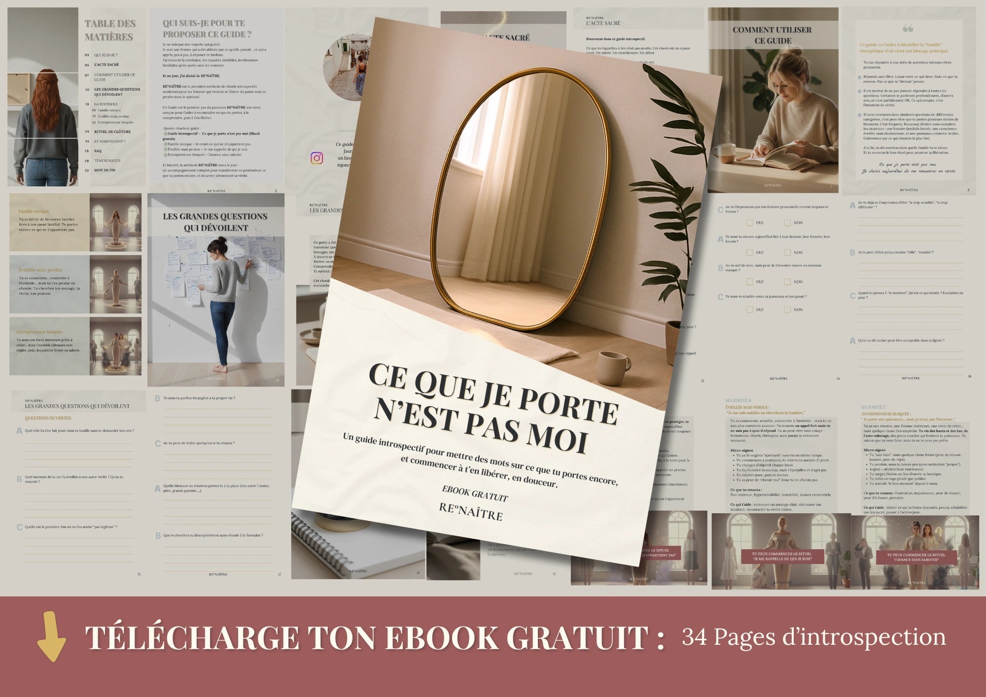 Ce que tu portes n’est pas toi. Ce guide va te le prouver. - RE°NAÎTRE