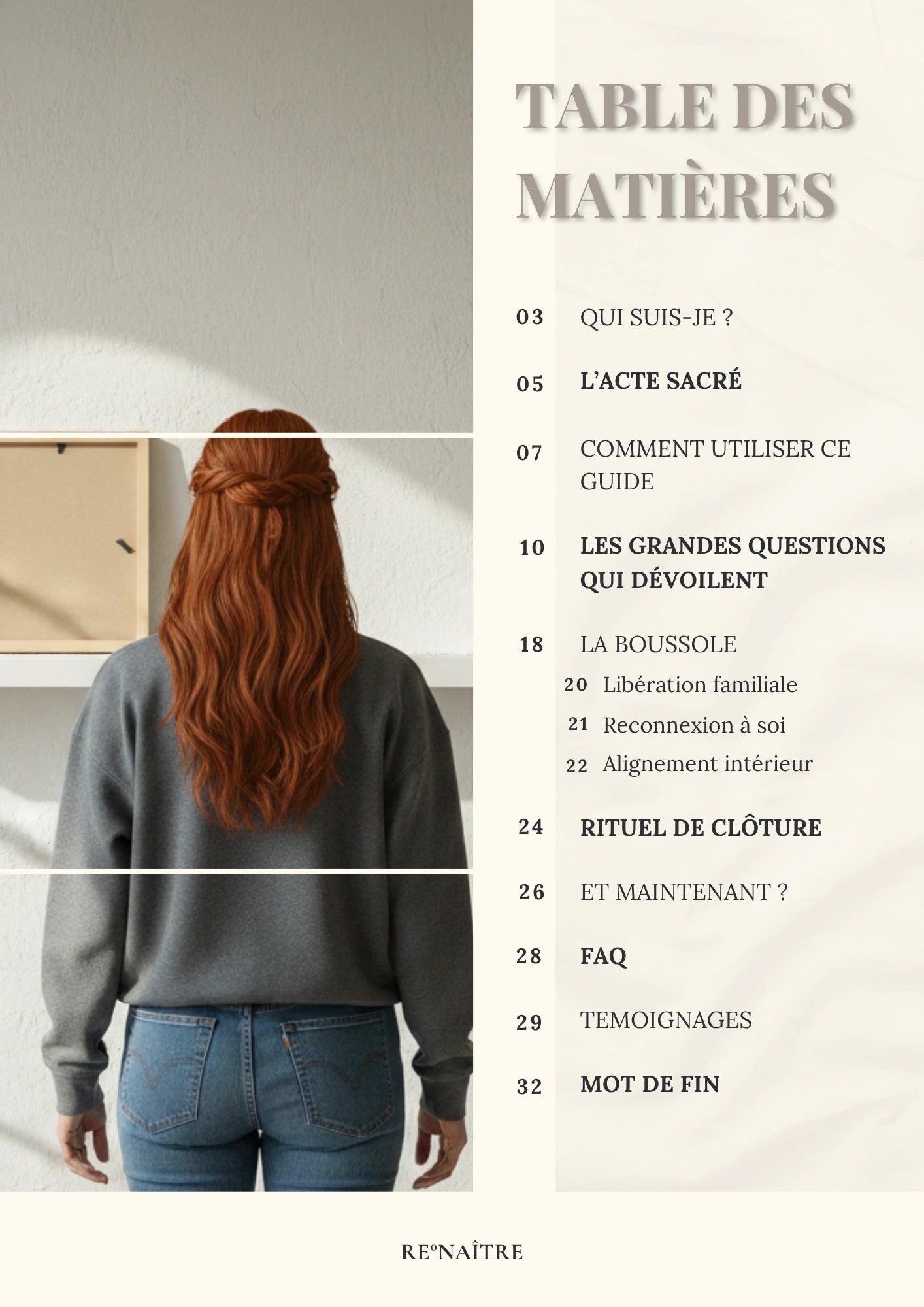 Ce que tu portes n’est pas toi. Ce guide va te le prouver. - RE°NAÎTRE