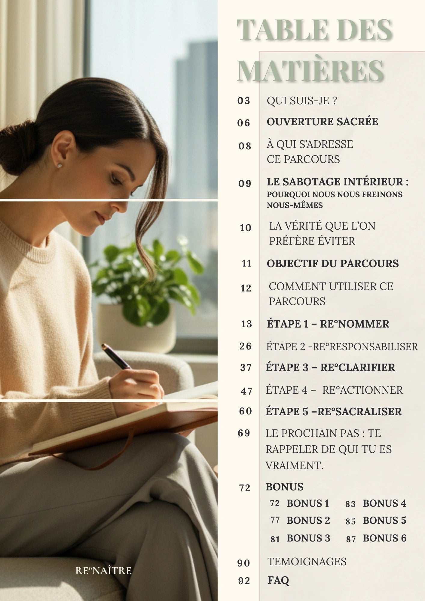 J’avance sans saboter - Ebook Alignement intérieur - RE°NAÎTRE