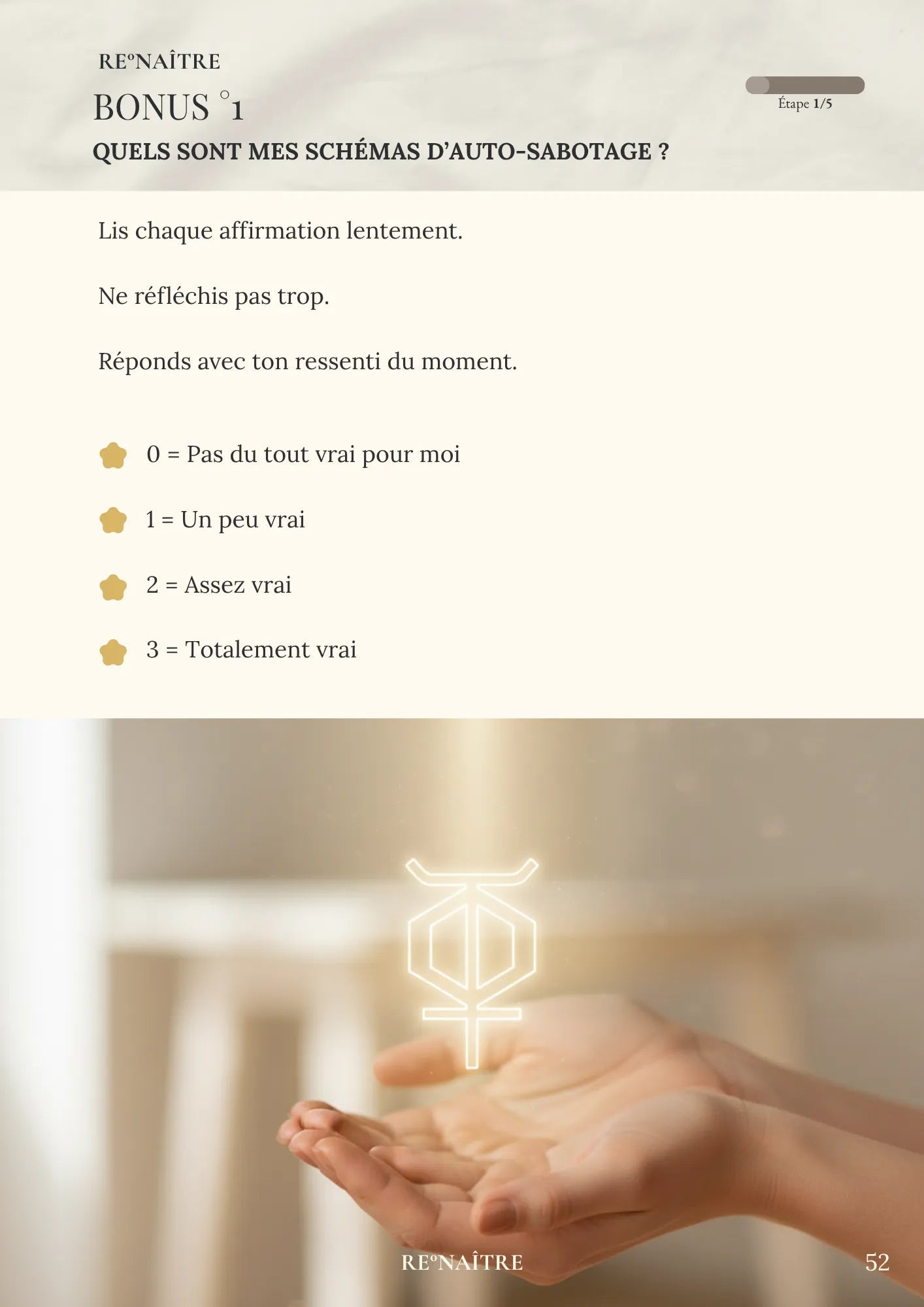 J’avance sans saboter - Ebook Alignement intérieur - RE°NAÎTRE