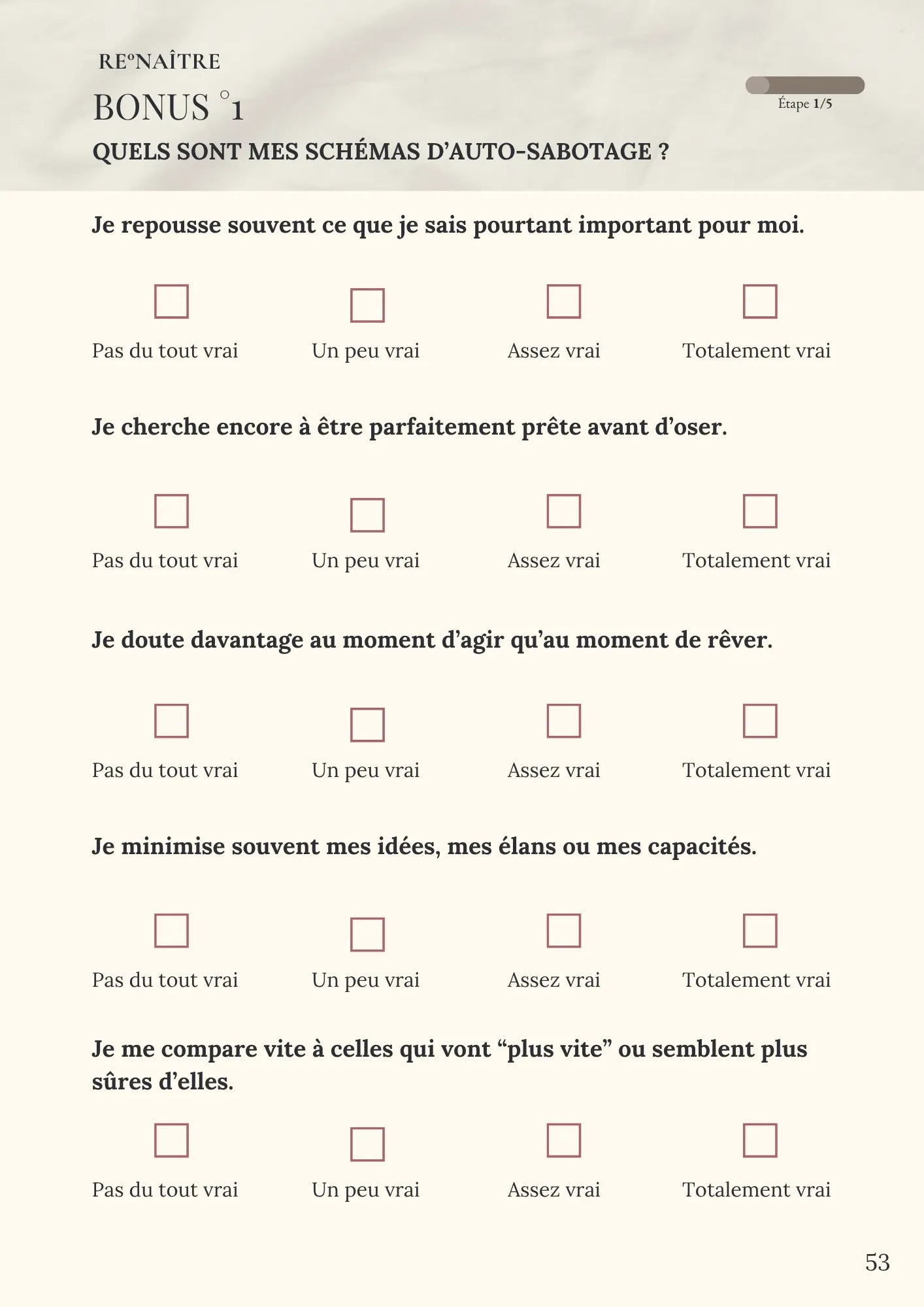 J’avance sans saboter - Ebook Alignement intérieur - RE°NAÎTRE